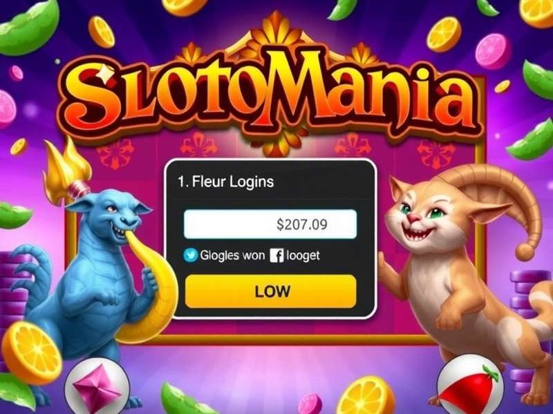 Slotomania Facebook Login Interface on Mobile