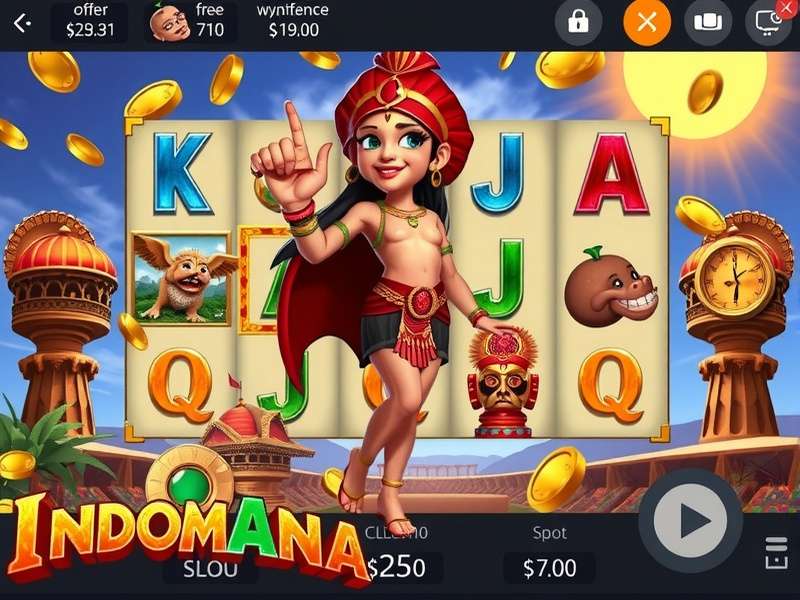 Slotomania Free Coins इंटरफ़ेस दिखाता हुआ चित्र