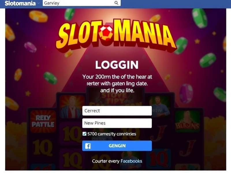 Slotomania Facebook Login Screen on Desktop and Mobile