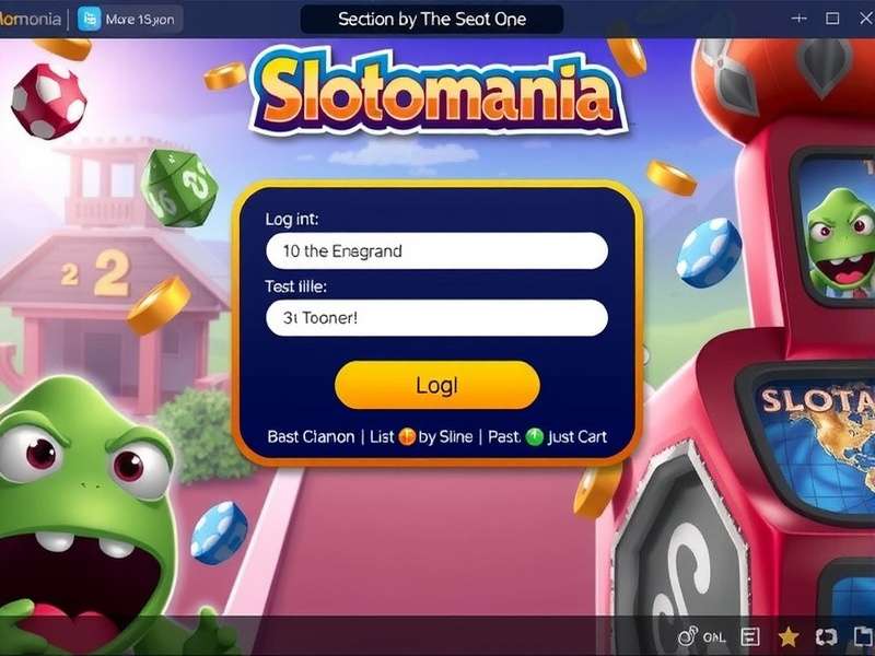 Slotomania Log In Screen on Mobile and Desktop