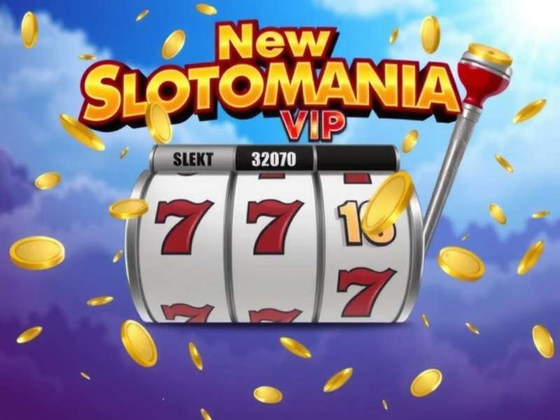 Illustration of the exclusive New Slotomania Vip interface showing premium slots and rewards