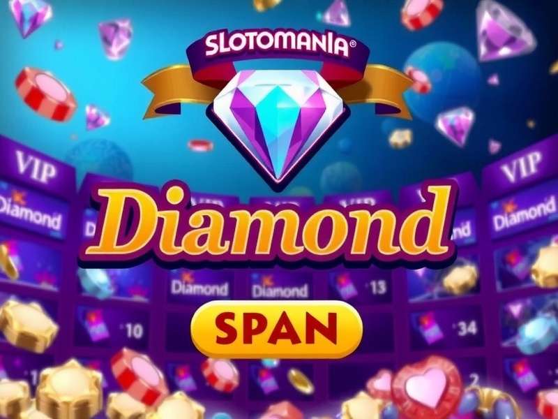 Slotomania VIP Diamond tier interface showcasing exclusive slots and bonus counters