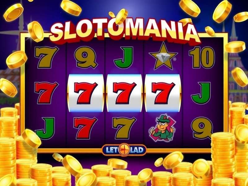 Slotomania free play slots interface showing vibrant casino games