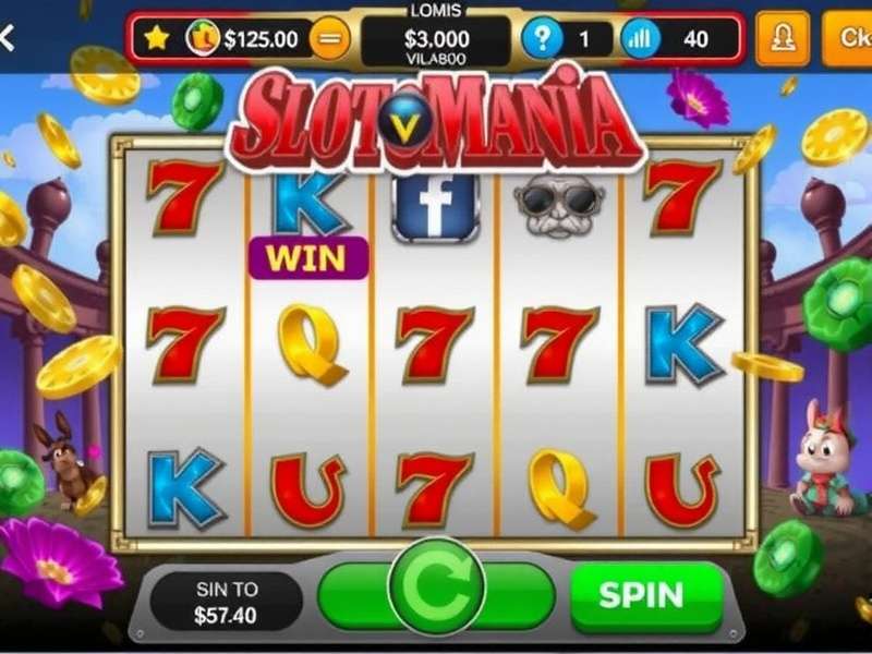 Slotomania Via Facebook game interface showing slot machines and Indian player avatar