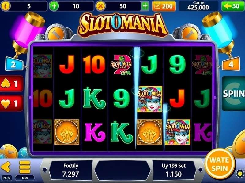 Slotomania free slots casino slot machine games interface showing multiple slot themes